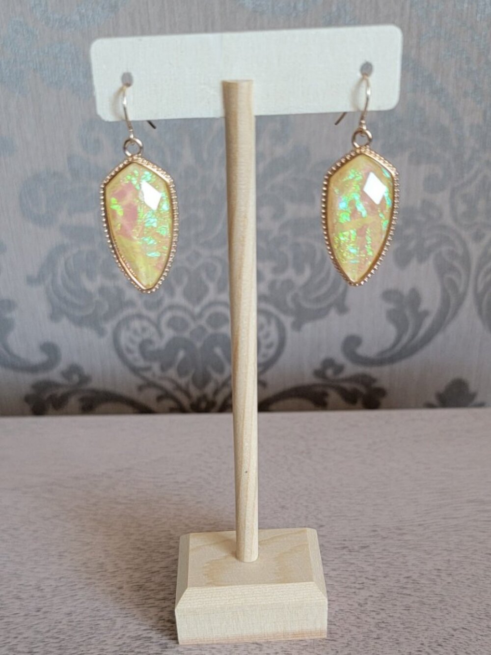 Lorelle Ivory Opal Petal Earrings